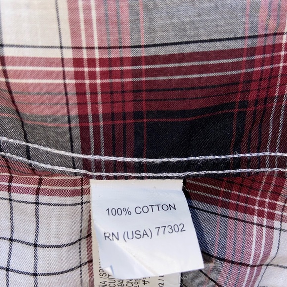 ZARA MEN Long Sleeve Checkered Shirt 100%Cotton XL - Picture 6 of 7